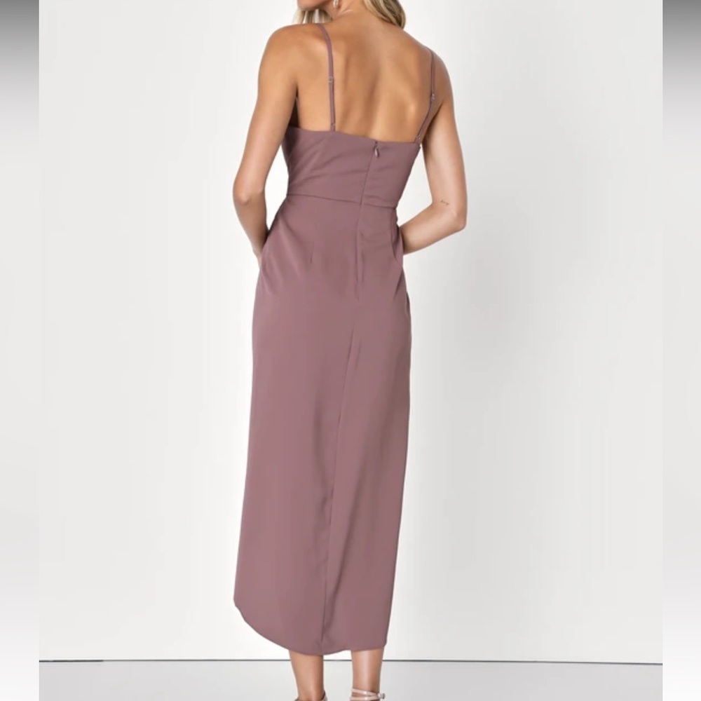 Lulus Reinette Mauve Purple Midi Dress Small - Picture 11 of 12
